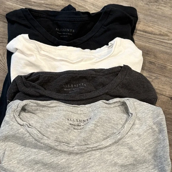 All Saints Lot of 4 Men’s T Shirts Size M Tee Shirt Lot - Picture 2 of 8